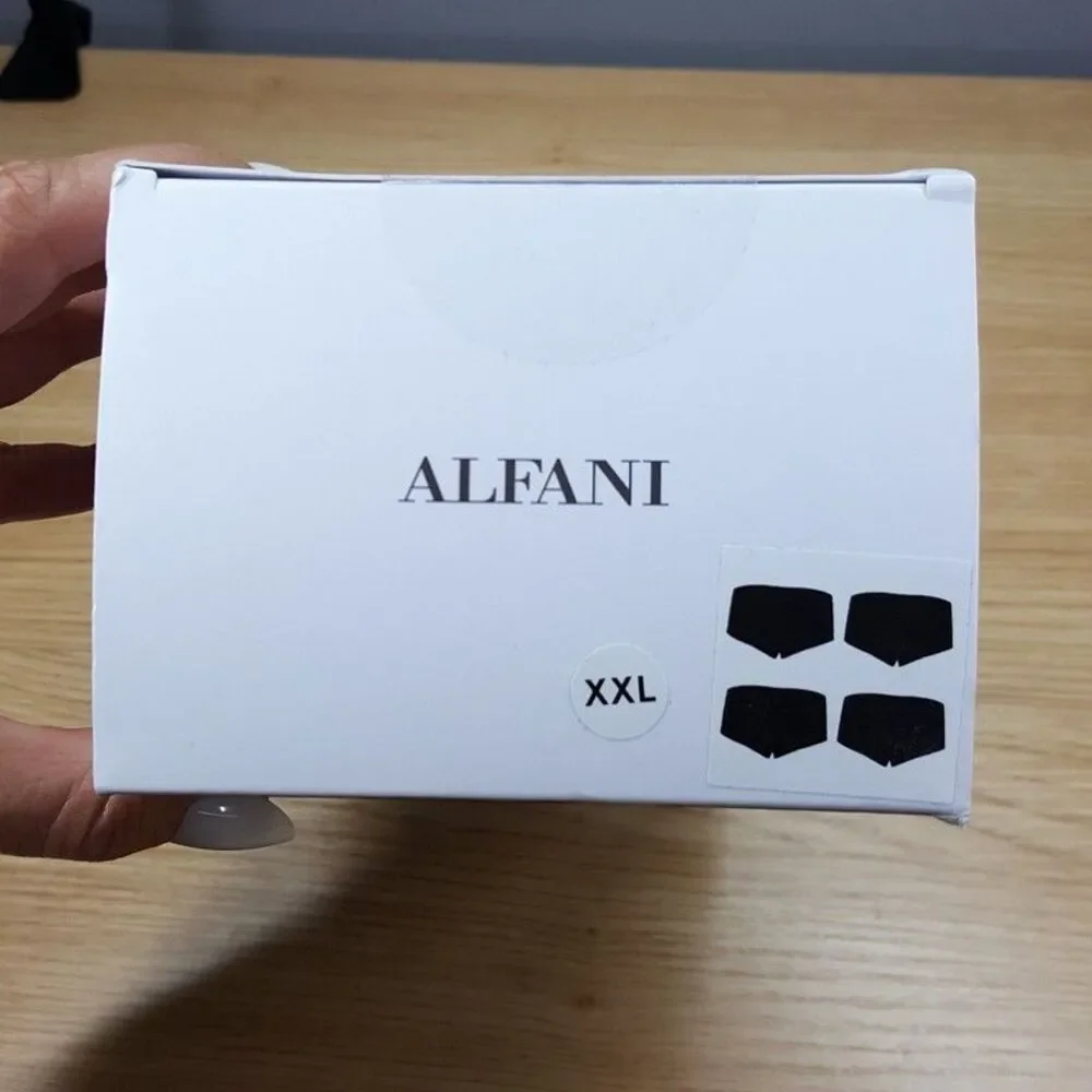 ALFANI Mens Briefs XXL Black 4-Pack 100% Cotton Underwear